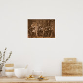 Poster Académie d'Anvers 1907 Photographie Vintage (Cuisine)