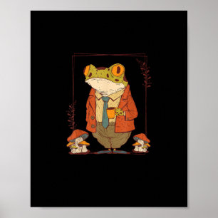 Poster Académie Féroce Goblincore Champignon Esthétique G