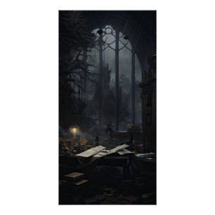 Poster Académie gothique esthétique Dark Academia