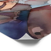 Poster Acadia National Park Watercolor (Coin)