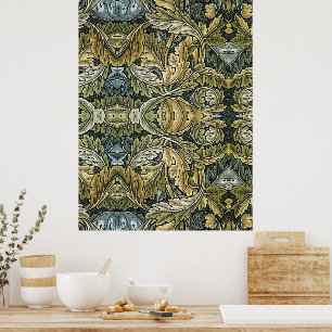 Poster Acanthus Vintage Floral Pattern par William Morris