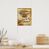 Poster Accéder À Da Choppa - Hélicoptère Leonardo da Vinc (Cuisine)