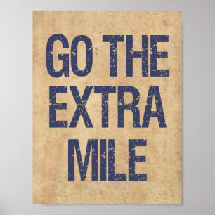 Poster Accéder à la citation motivationnelle Extra Mile