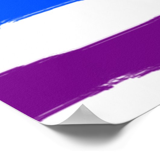 Poster Accéder à mon texte personnalisé Arc-en-ciel (Coin)