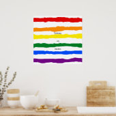 Poster Accéder à mon texte personnalisé Arc-en-ciel (Cuisine)