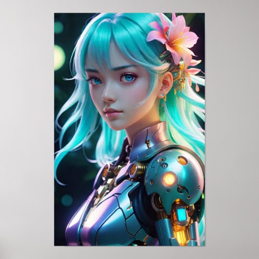 Poster Accent floral (Devant)