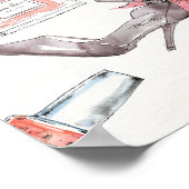 Poster Accents chic | Mode aquarelle (Coin)