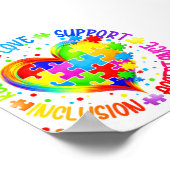 Poster Acceptation Amour Inclusion Respect Sensibilisatio (Coin)