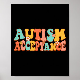 Poster Acceptation de la sensibilisation sur l'autisme Su