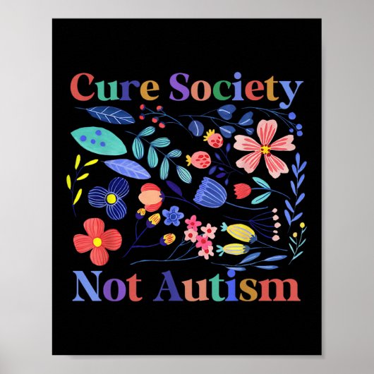 Poster Acceptation des sensibilisations sur l'autisme Cur (Devant)