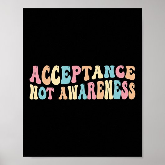 Poster Acceptation Neurodiversité Autisme Neurodivergent  (Devant)