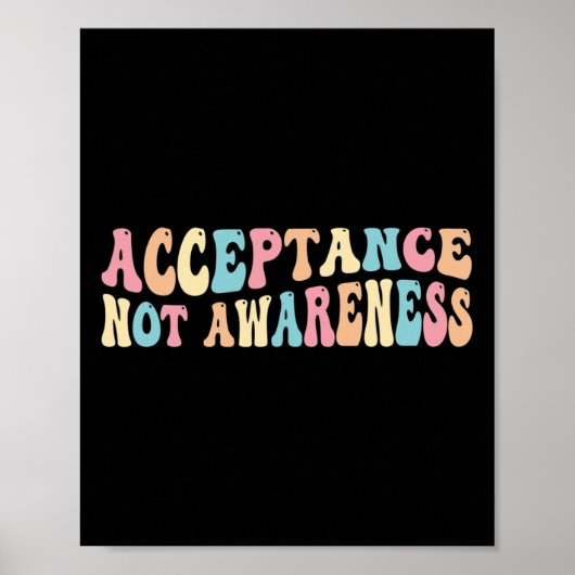 Poster Acceptation Neurodiversité Autisme Neurodivergent (Devant)