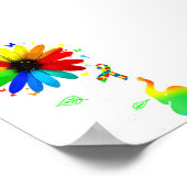 Poster Accepter Comprendre Aimer la Fleur de Tournesol de (Coin)