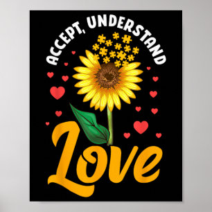 Poster Accepter Comprendre l'amour Sensibilisation sur l'