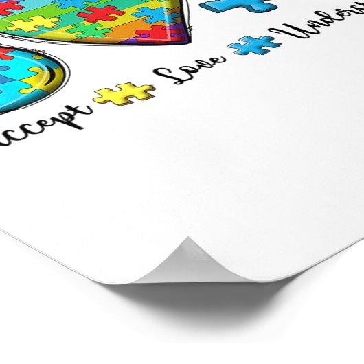 Poster Accepter l'amour comprendre la Sensibilisation sur (Coin)