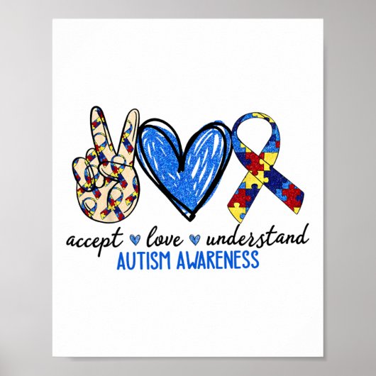 Poster Accepter l'amour comprendre la Sensibilisation sur (Devant)