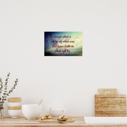 Poster Acceptez ce qui est... (Cuisine)