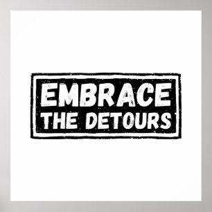 Poster Acceptez La Citation Inspirationnelle Detours