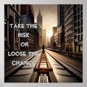 Poster Acceptez le risque ou regrettez le devis de hasard (Devant)