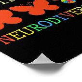 Poster Acceptez Le Spectre De La Neurodiversité Autisme M (Coin)