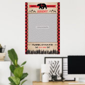 Poster Accessoire de cadre pour fête de bûcheron pour pho (Bureau à domicile)