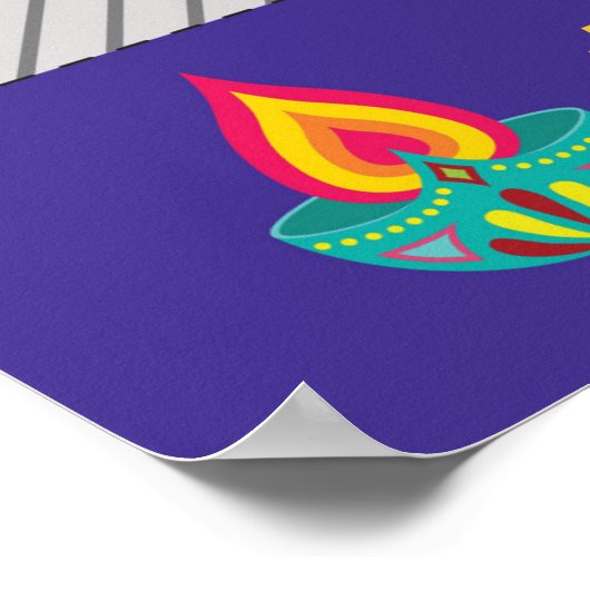 Poster Accessoire de fête Diwali pour Photobooth (Coin)