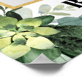 Poster Accessoire de photo bohème avec plantes succulente (Coin)