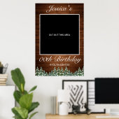 Poster Accessoire de photo d'anniversaire Pays de Bois et (Bureau à domicile)