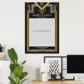 Poster Accessoire de photo de mariage | Fête inspirée de  (Bureau à domicile)