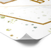 Poster Accessoire de photo pour baby shower avec végétati (Coin)