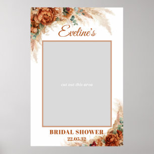 Poster Accessoire de photo pour une baby shower avec de l