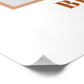 Poster Accessoire de photo pour une baby shower avec herb (Coin)