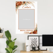 Poster Accessoire de photo pour une baby shower avec herb (Bureau à domicile)