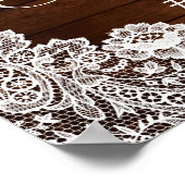 Poster Accessoire de photo Rustique en Bois et Dentelle B (Coin)