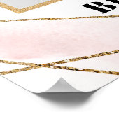 Poster Accessoire photo de bohéme chic rose et or pour en (Coin)