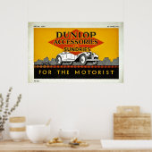 Poster Accessoires Dunlop et Sundries pour le Motorist (Cuisine)