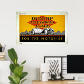 Poster Accessoires Dunlop et Sundries pour le Motorist (Bureau à domicile)