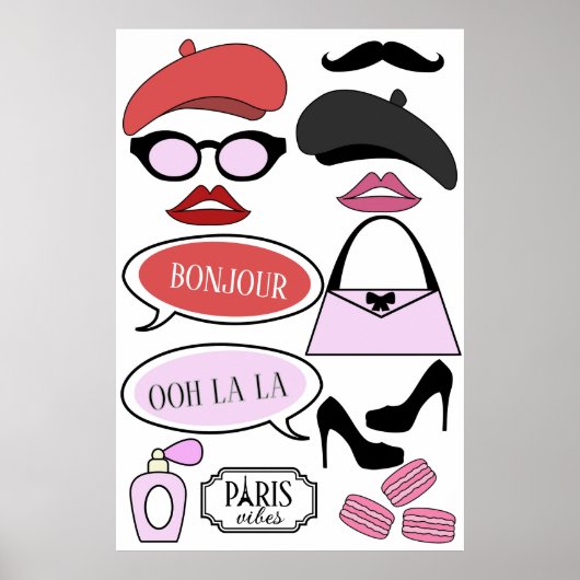 Poster Accessoires pour photomaton sur le thème d'Emily à (Devant)