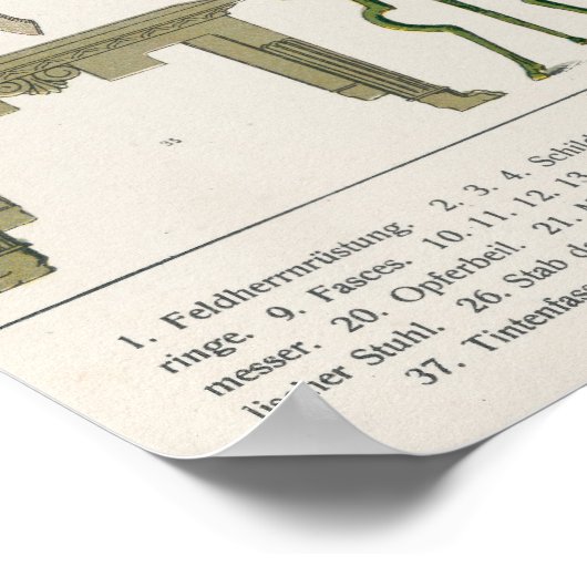 Poster Accessoires romains (Coin)