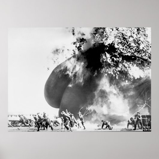 Poster Accident de ballon d'hydrogène - Ft Sill Oklahoma (Devant)