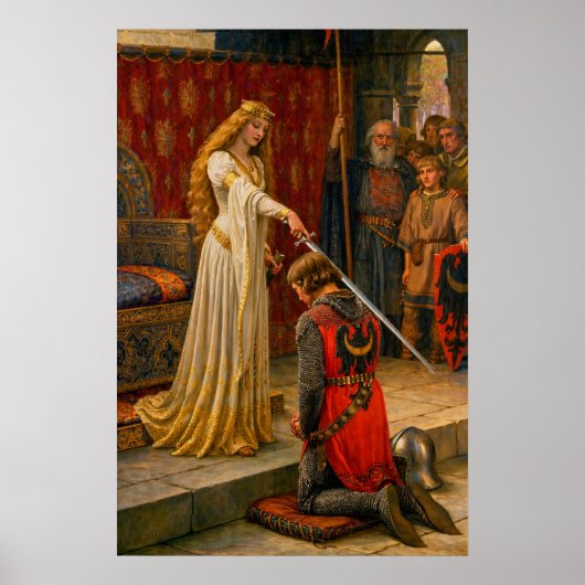 Poster Accolade by Edmund Blair Leighton (Devant)