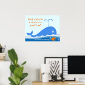 Poster Accompagné sur l'affiche d'alphabétisation de lect (Bureau à domicile)