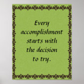 Poster "Accomplissement" (Devant)