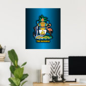 Poster Accord du Commonwealth des Bahamas (Bureau à domicile)