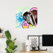 Poster Accordéon (Bureau à domicile)