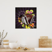 Poster Accordéon (Cuisine)