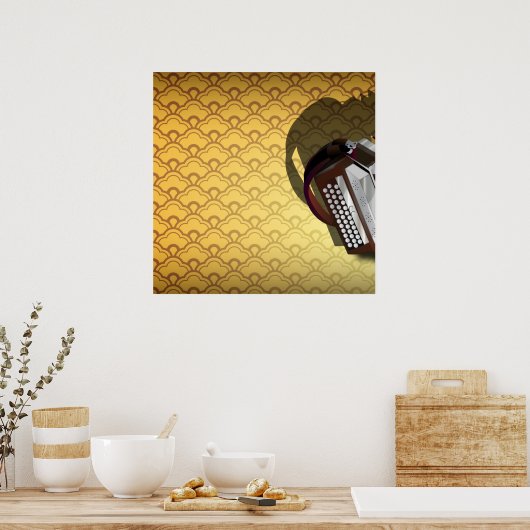 Poster Accordéon (Cuisine)