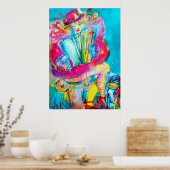 POSTER ACCORDION PLAYER DANS LA NUIT (Cuisine)