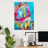 POSTER ACCORDION PLAYER DANS LA NUIT (Bureau à domicile)