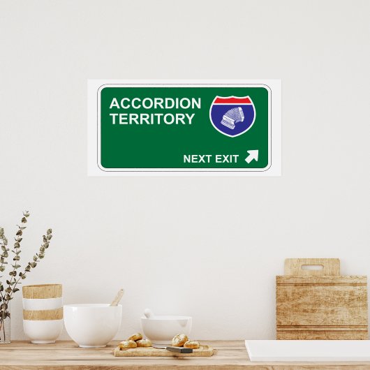 Poster Accordion Quitter Suivant (Cuisine)